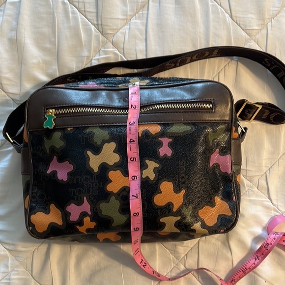 Tous - Classic Kaos Shoulder Strap Handbag Vinyl Cross Body Bag - Picture 3 of 9